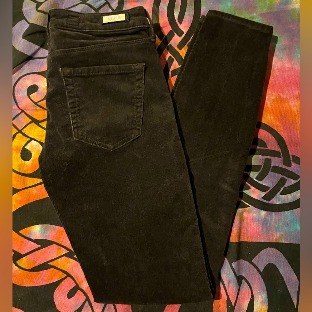 Corduroy black skinny jeans size 23